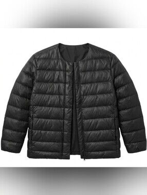 Paul & Shark Designer Luxury Collarless Ultralight Down Puffer Unisex Jacket